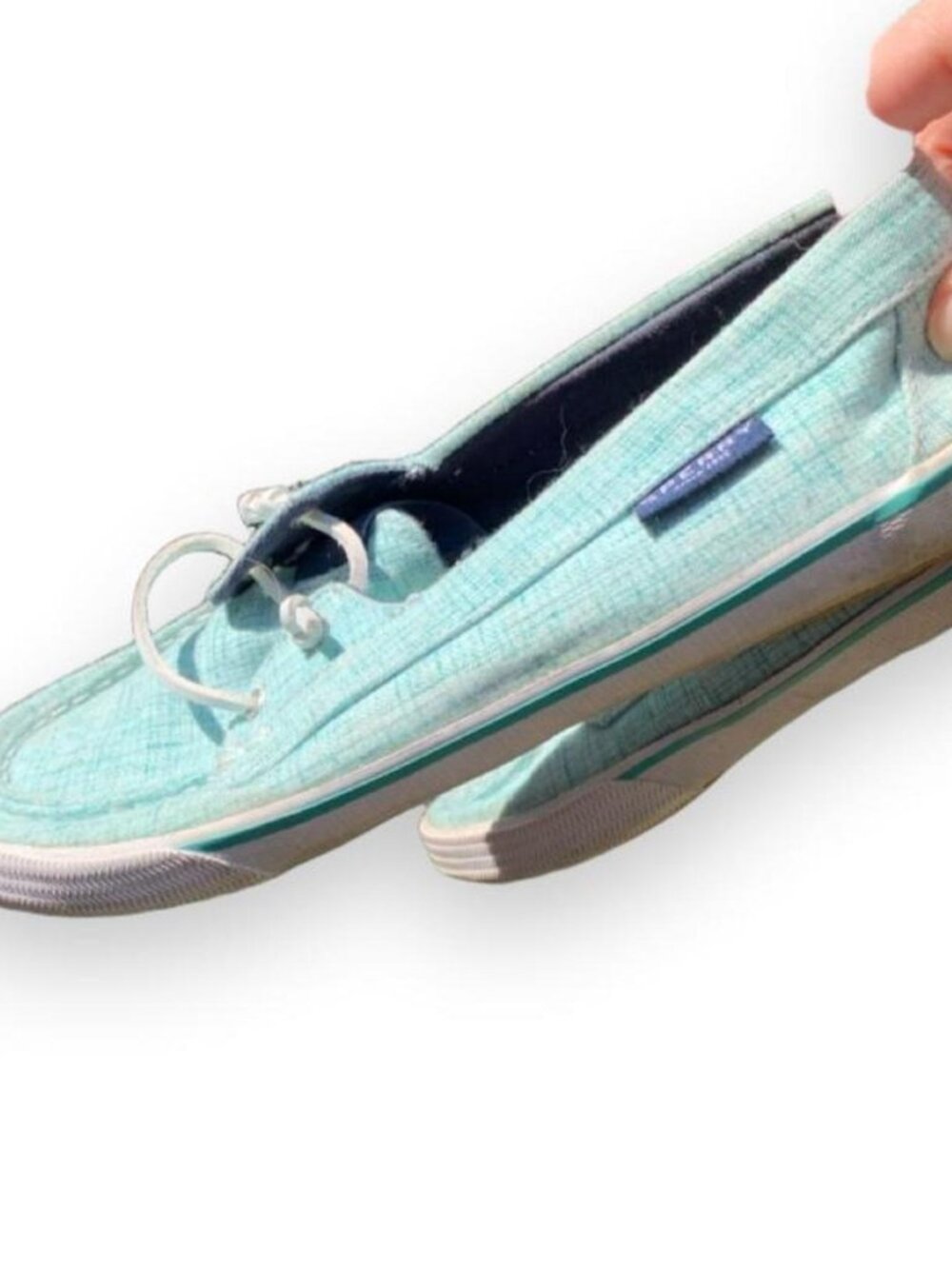 Sperry Women's Teal Slip-On Flats Women's 9